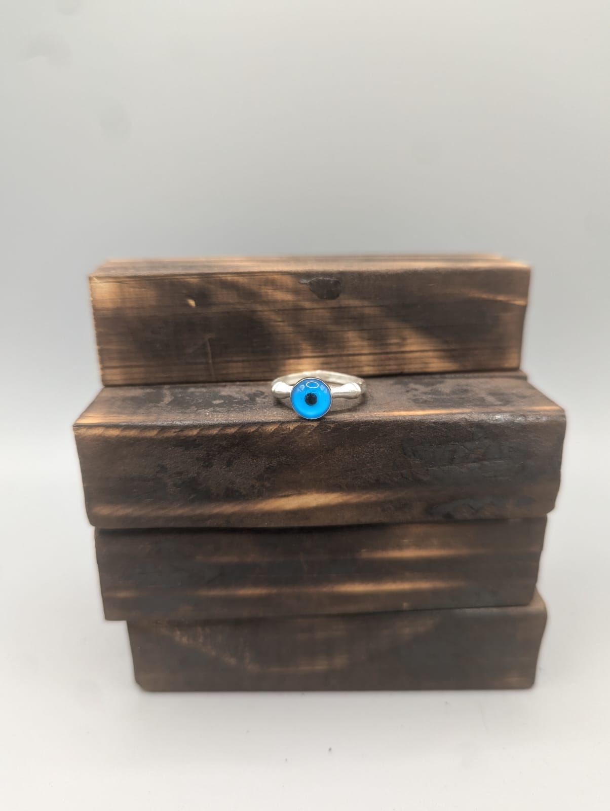 Evil eye Bone ring