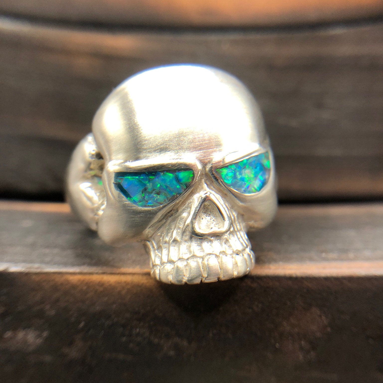 Turquoise 2025 skull ring